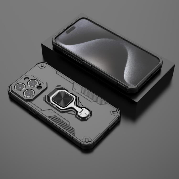 Metal Kickstand TPU Hybrid PC Phone Case, For iPhone 15 Pro Max, For iPhone 15 Pro, For iPhone 14 Plus / 15 Plus, For iPhone 15