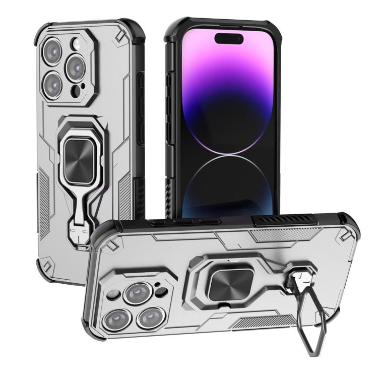 Metal Kickstand TPU Hybrid PC Phone Case, For iPhone 15 Pro Max, For iPhone 15 Pro, For iPhone 14 Plus / 15 Plus, For iPhone 15