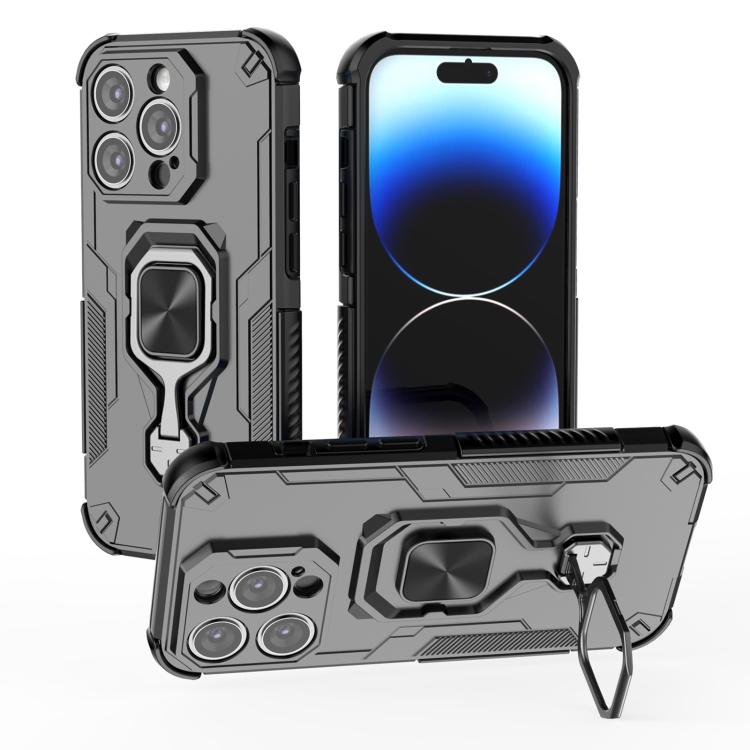 Metal Kickstand TPU Hybrid PC Phone Case, For iPhone 14, For iPhone 14 Pro, For iPhone 14 Pro Max, For iPhone 13 Pro Max