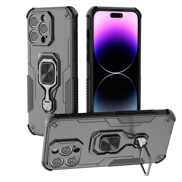 Metal Kickstand TPU Hybrid PC Phone Case, For iPhone 14, For iPhone 14 Pro, For iPhone 14 Pro Max, For iPhone 13 Pro Max