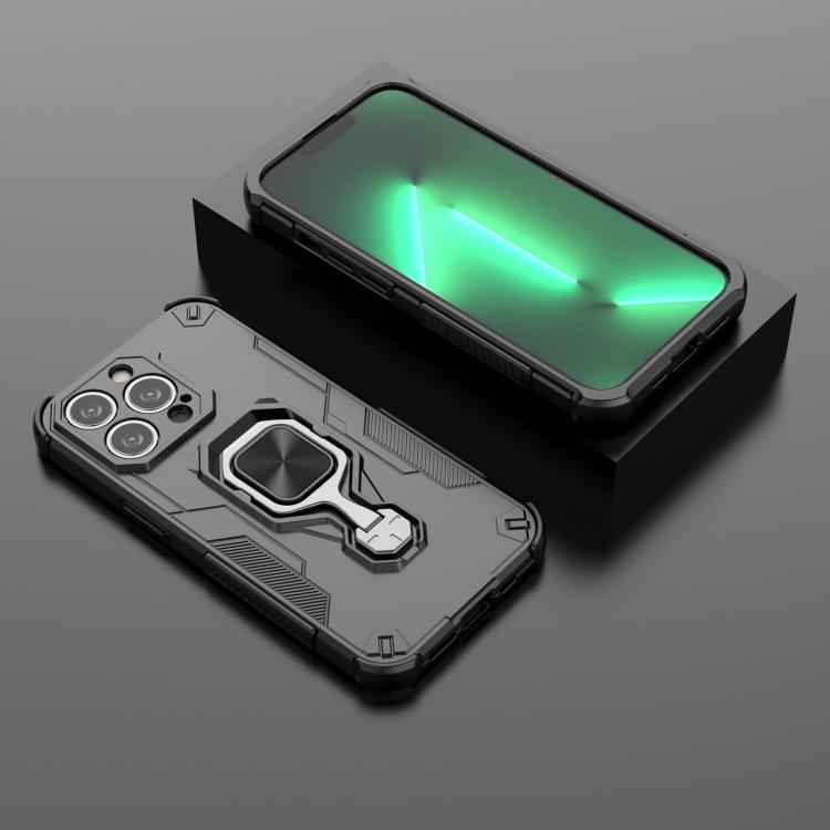 Metal Kickstand TPU Hybrid PC Phone Case, For iPhone 13 Pro, For iPhone 13