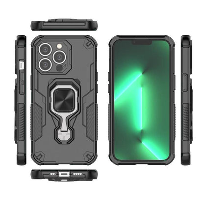 Metal Kickstand TPU Hybrid PC Phone Case, For iPhone 13 Pro, For iPhone 13