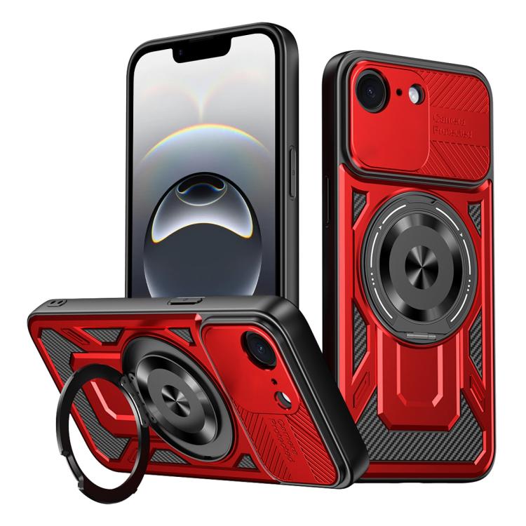 Armor Rotating Holder MagSafe Phone Case, For iPhone 17e / 16e, For iPhone 16 Pro Max, For iPhone 16 Pro, For iPhone 16 Plus