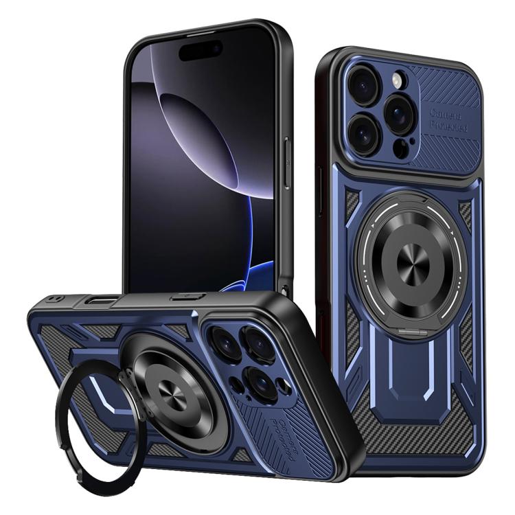 Armor Rotating Holder MagSafe Phone Case, For iPhone 17e / 16e, For iPhone 16 Pro Max, For iPhone 16 Pro, For iPhone 16 Plus
