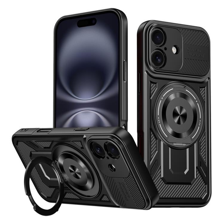 Armor Rotating Holder MagSafe Phone Case, For iPhone 16, For iPhone 15 Pro Max, For iPhone 15 Pro, For iPhone 15 Plus