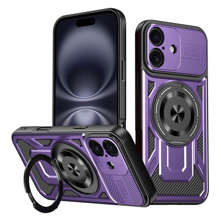 Armor Rotating Holder MagSafe Phone Case, For iPhone 16, For iPhone 15 Pro Max, For iPhone 15 Pro, For iPhone 15 Plus