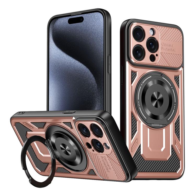 Armor Rotating Holder MagSafe Phone Case, For iPhone 16, For iPhone 15 Pro Max, For iPhone 15 Pro, For iPhone 15 Plus