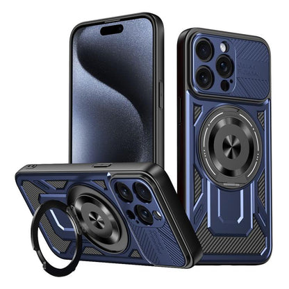 Armor Rotating Holder MagSafe Phone Case, For iPhone 16, For iPhone 15 Pro Max, For iPhone 15 Pro, For iPhone 15 Plus