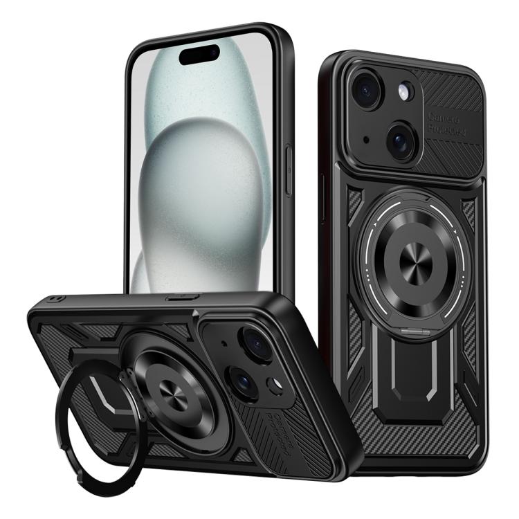 Armor Rotating Holder MagSafe Phone Case, For iPhone 16, For iPhone 15 Pro Max, For iPhone 15 Pro, For iPhone 15 Plus