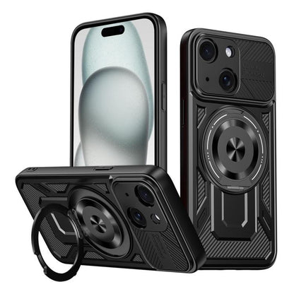 Armor Rotating Holder MagSafe Phone Case, For iPhone 16, For iPhone 15 Pro Max, For iPhone 15 Pro, For iPhone 15 Plus