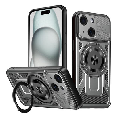 Armor Rotating Holder MagSafe Phone Case, For iPhone 15, For iPhone 14 Plus, For iPhone 14, For iPhone 14 Pro