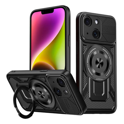 Armor Rotating Holder MagSafe Phone Case, For iPhone 15, For iPhone 14 Plus, For iPhone 14, For iPhone 14 Pro