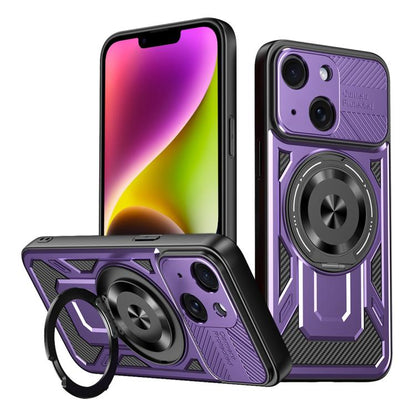 Armor Rotating Holder MagSafe Phone Case, For iPhone 15, For iPhone 14 Plus, For iPhone 14, For iPhone 14 Pro