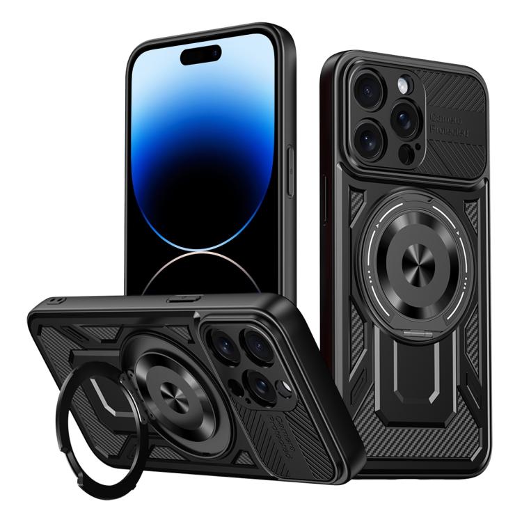 Armor Rotating Holder MagSafe Phone Case, For iPhone 15, For iPhone 14 Plus, For iPhone 14, For iPhone 14 Pro