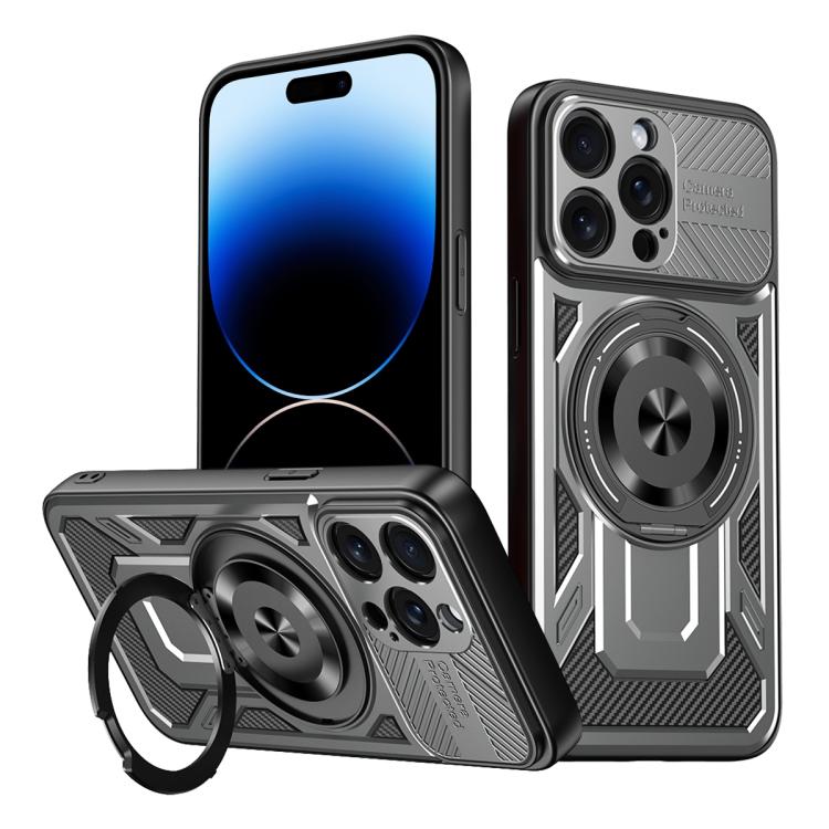 Armor Rotating Holder MagSafe Phone Case, For iPhone 15, For iPhone 14 Plus, For iPhone 14, For iPhone 14 Pro