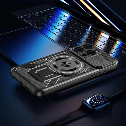 Armor Rotating Holder MagSafe Phone Case, For iPhone 11, For iPhone 11 Pro