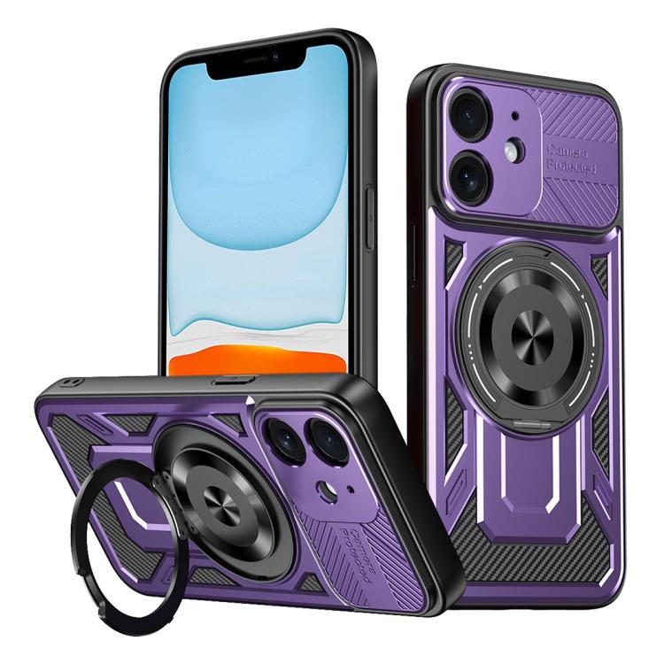 Armor Rotating Holder MagSafe Phone Case, For iPhone 11, For iPhone 11 Pro