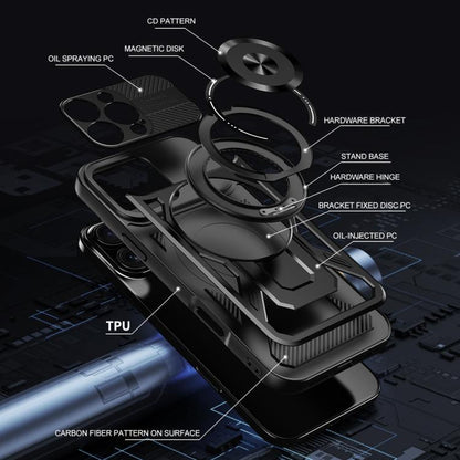 Armor Rotating Holder MagSafe Phone Case, For iPhone 14 Pro Max, For iPhone 13 Pro Max, For iPhone 13 Pro, For iPhone 13