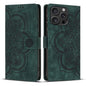 Mandala Embossed Retro Frosted Leather Phone Case, For iPhone Air, For iPhone 16 Pro Max, For iPhone 16 Pro, For iPhone 16 Plus