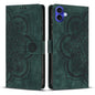 Mandala Embossed Retro Frosted Leather Phone Case, For iPhone Air, For iPhone 16 Pro Max, For iPhone 16 Pro, For iPhone 16 Plus