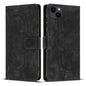 Mandala Embossed Retro Frosted Leather Phone Case, For iPhone 15, For iPhone 14 Plus, For iPhone 14 / 13, For iPhone 14 Pro
