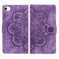 Mandala Embossed Retro Frosted Leather Phone Case