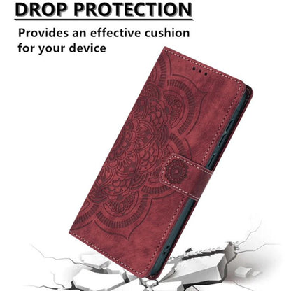 Mandala Embossed Retro Frosted Leather Phone Case, For iPhone 17e / 16e, For iPhone 17 Pro Max, For iPhone 17 Pro, For iPhone 17
