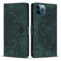 Mandala Embossed Retro Frosted Leather Phone Case, For iPhone 12 mini / 13 mini, For iPhone 12 / 12 Pro, For iPhone 12 Pro Max, For iPhone 11 Pro Max