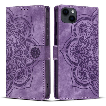 Mandala Embossed Retro Frosted Leather Phone Case, For iPhone 12 mini / 13 mini, For iPhone 12 / 12 Pro, For iPhone 12 Pro Max, For iPhone 11 Pro Max