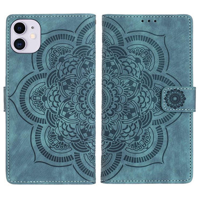 Mandala Embossed Retro Frosted Leather Phone Case, For iPhone 11, For iPhone 11 Pro, For iPhone X / XS, For iPhone XR