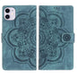 Mandala Embossed Retro Frosted Leather Phone Case, For iPhone 11, For iPhone 11 Pro, For iPhone X / XS, For iPhone XR