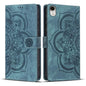 Mandala Embossed Retro Frosted Leather Phone Case, For iPhone 11, For iPhone 11 Pro, For iPhone X / XS, For iPhone XR