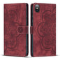 Mandala Embossed Retro Frosted Leather Phone Case