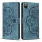 Mandala Embossed Retro Frosted Leather Phone Case