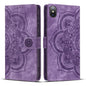 Mandala Embossed Retro Frosted Leather Phone Case
