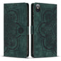 Mandala Embossed Retro Frosted Leather Phone Case