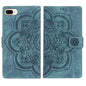 Mandala Embossed Retro Frosted Leather Phone Case