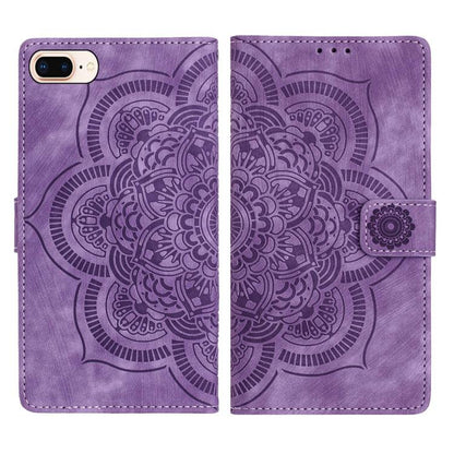 Mandala Embossed Retro Frosted Leather Phone Case