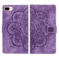 Mandala Embossed Retro Frosted Leather Phone Case