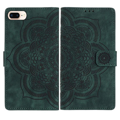 Mandala Embossed Retro Frosted Leather Phone Case