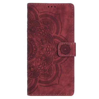 Mandala Embossed Retro Frosted Leather Phone Case, For iPhone 18 Pro / 17 Pro, For iPhone 18 Pro Max / 17 Pro Max, For iPhone 17e / 16e, For iPhone 17
