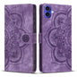 Mandala Embossed Retro Frosted Leather Phone Case, For iPhone 18 Pro / 17 Pro, For iPhone 18 Pro Max / 17 Pro Max, For iPhone 17e / 16e, For iPhone 17