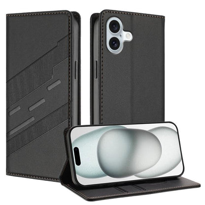 Embossed Multi-functional Wallet Retro Leather Phone Case