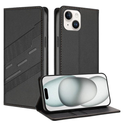 Embossed Multi-functional Wallet Retro Leather Phone Case