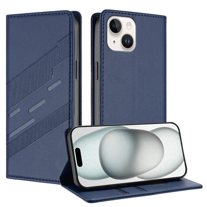 Embossed Multi-functional Wallet Retro Leather Phone Case