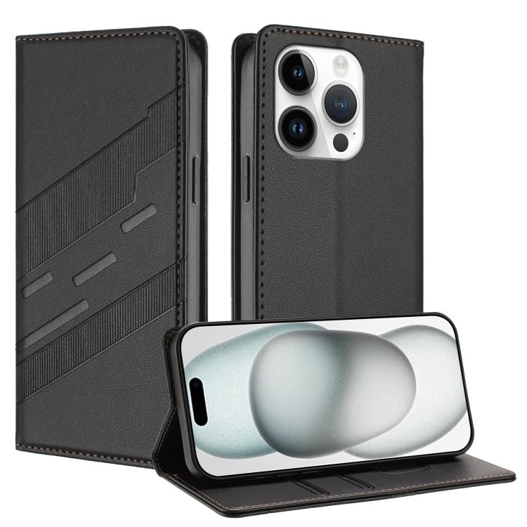 Embossed Multi-functional Wallet Retro Leather Phone Case, For iPhone 15 Pro Max, For iPhone 15 Pro, For iPhone 15 Plus