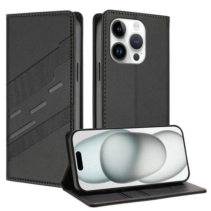 Embossed Multi-functional Wallet Retro Leather Phone Case, For iPhone 15 Pro Max, For iPhone 15 Pro, For iPhone 15 Plus