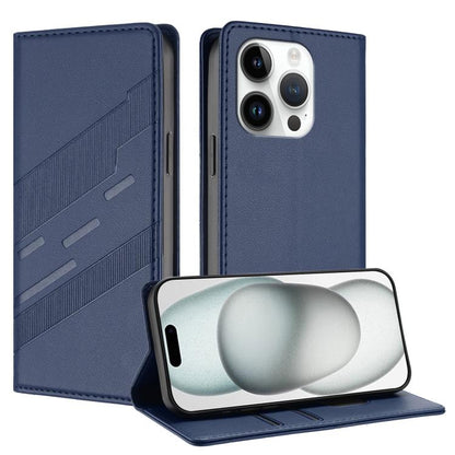 Embossed Multi-functional Wallet Retro Leather Phone Case, For iPhone 15 Pro Max, For iPhone 15 Pro, For iPhone 15 Plus
