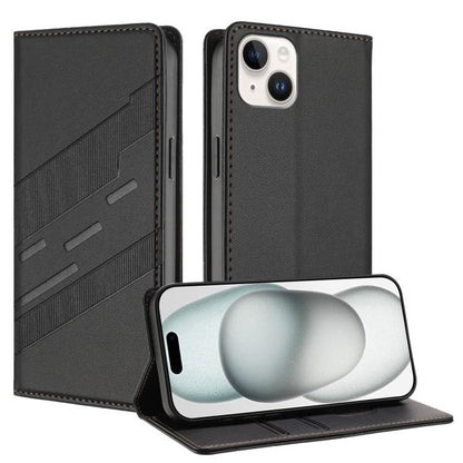 Embossed Multi-functional Wallet Retro Leather Phone Case, For iPhone 15 Pro Max, For iPhone 15 Pro, For iPhone 15 Plus
