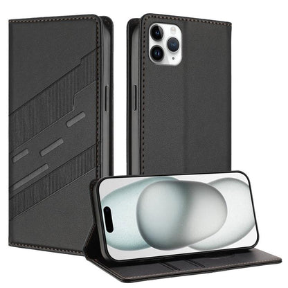 Embossed Multi-functional Wallet Retro Leather Phone Case